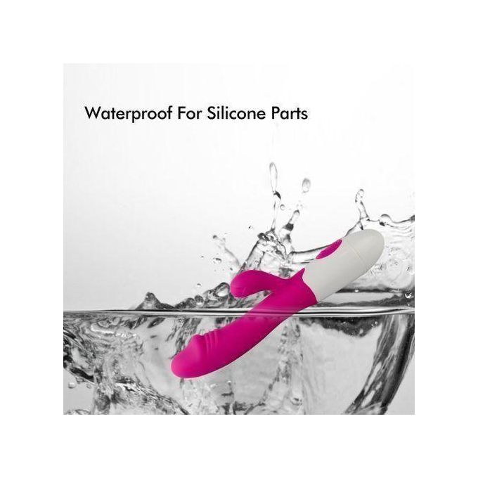 RUNSONE Vibromasseur amélioré pour femmes, puissant gode en silicone pour point G, 10 modes, masseur personnel pour adultes, stimulateur vaginus et clitoridien silencieux, 2 moteurs à plusieurs vitesses, vibromasseur lapin, best-seller, jouet sexuel féminin-6