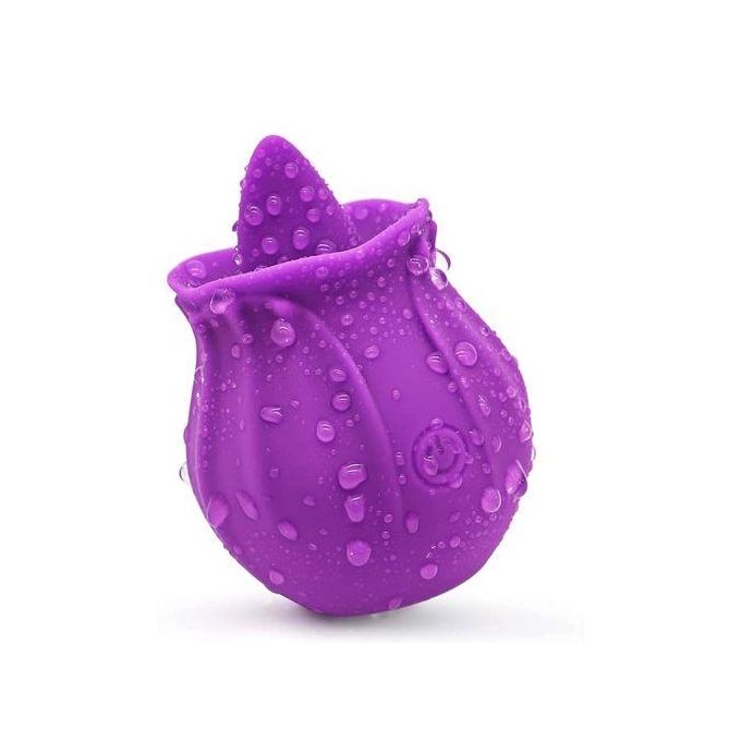 Sex Toy Vibromasseur à Lécher Vaginal En Forme De Rose, Jouet Sexuel Pour Femmes-2