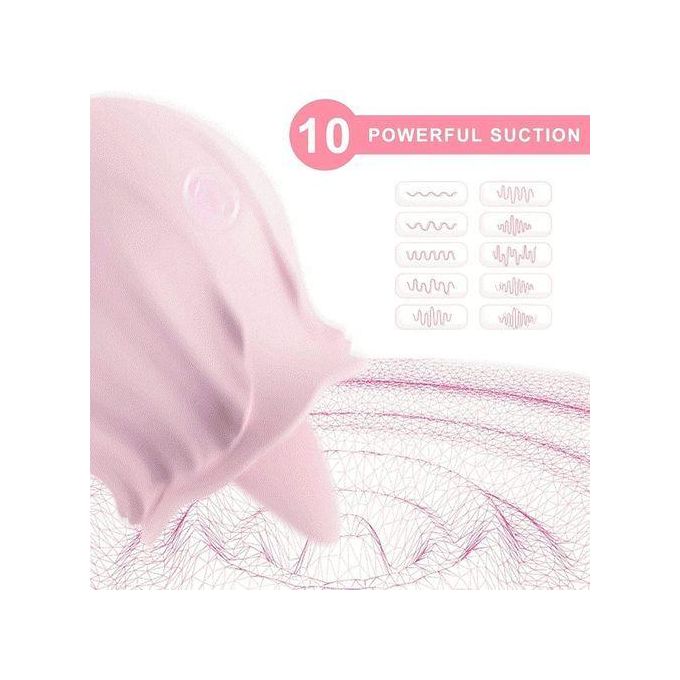 Sex Toy Vibromasseur à Lécher Vaginal En Forme De Rose, Jouet Sexuel Pour Femmes-2