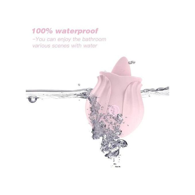 Sex Toy Vibromasseur à Lécher Vaginal En Forme De Rose, Jouet Sexuel Pour Femmes-6