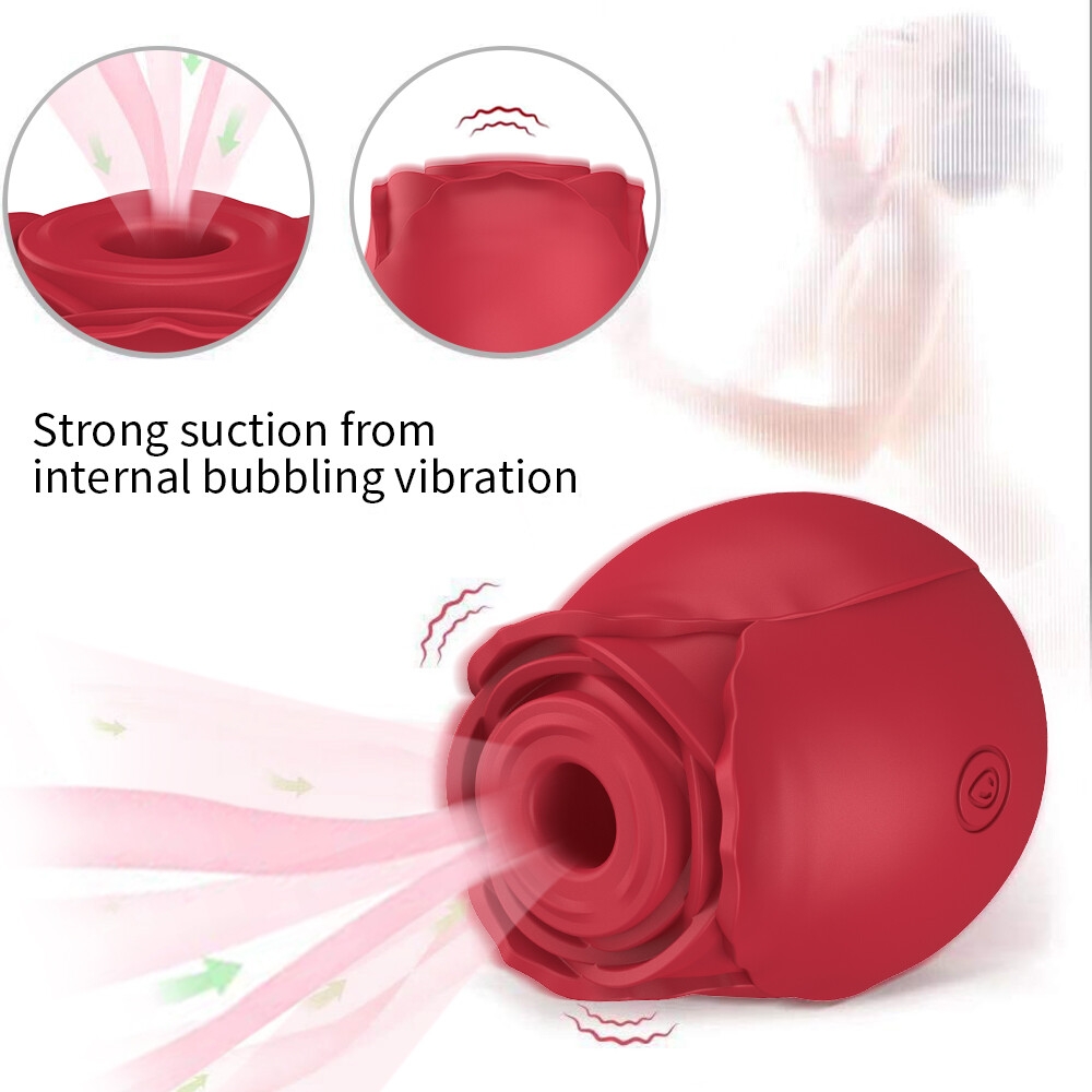 Sex Toy Vibromasseur à Succion Vaginale En Forme De Rose, Jouet Sexuel Féminin-12