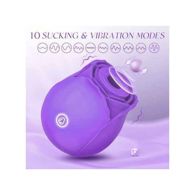 Sex Toy Vibromasseur à Succion Vaginale En Forme De Rose, Jouet Sexuel Féminin-2