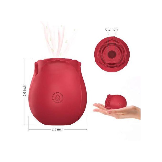 Sex Toy Vibromasseur à Succion Vaginale En Forme De Rose, Jouet Sexuel Féminin-3