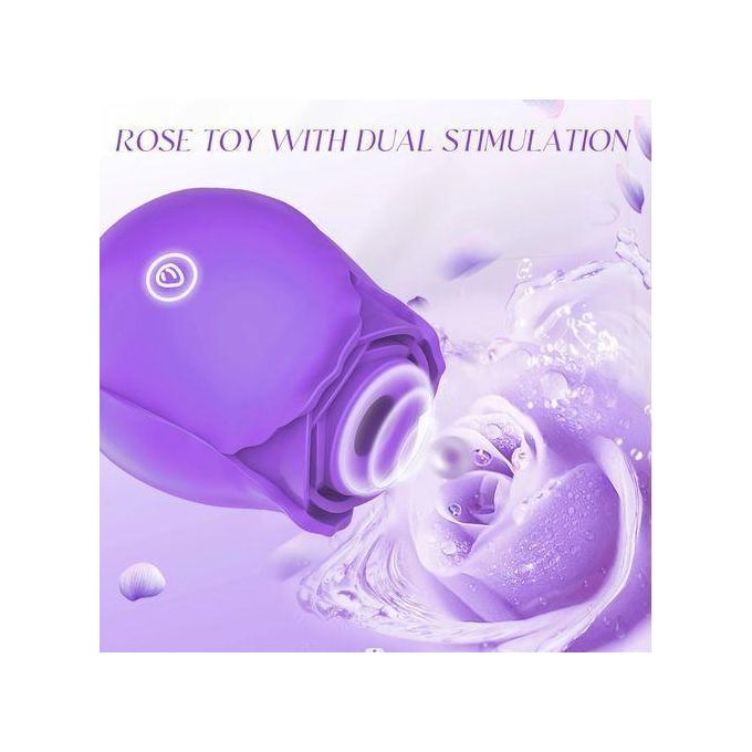 Sex Toy Vibromasseur à Succion Vaginale En Forme De Rose, Jouet Sexuel Féminin-4