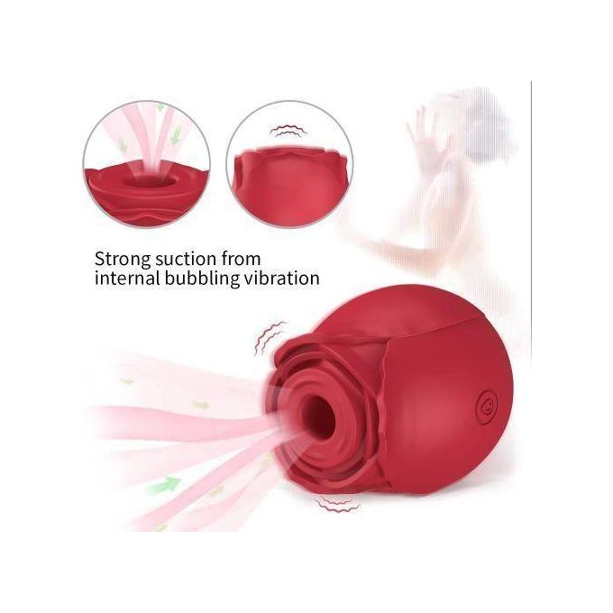 Sex Toy Vibromasseur à Succion Vaginale En Forme De Rose, Jouet Sexuel Féminin-5