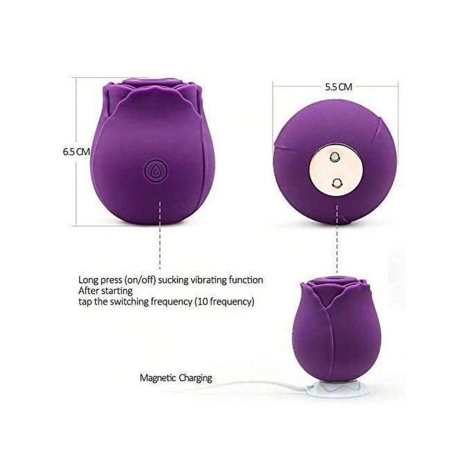 Sex Toy Vibromasseur à Succion Vaginale En Forme De Rose, Jouet Sexuel Féminin-5