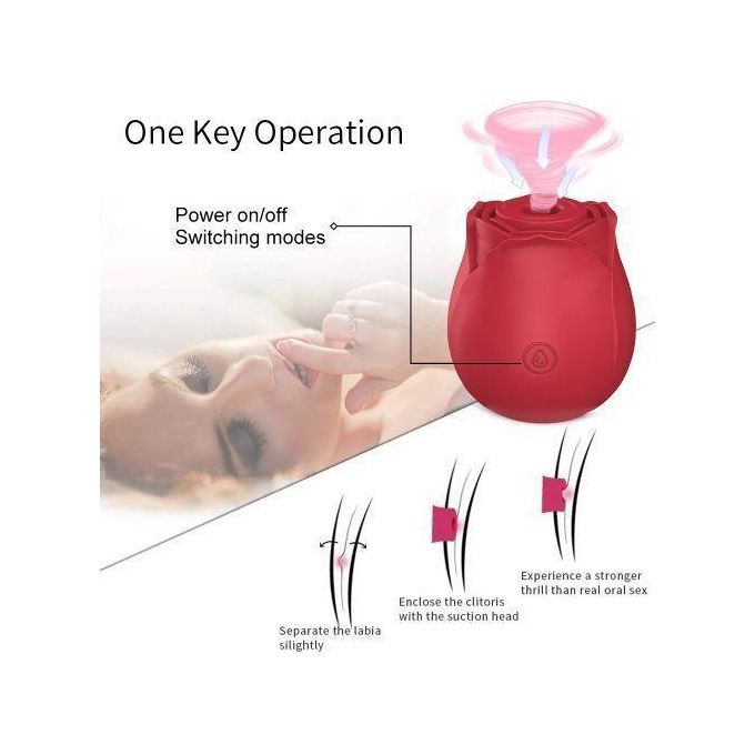 Sex Toy Vibromasseur à Succion Vaginale En Forme De Rose, Jouet Sexuel Féminin-6