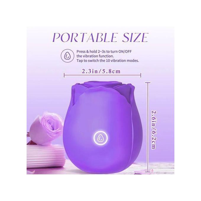 Sex Toy Vibromasseur à Succion Vaginale En Forme De Rose, Jouet Sexuel Féminin-8
