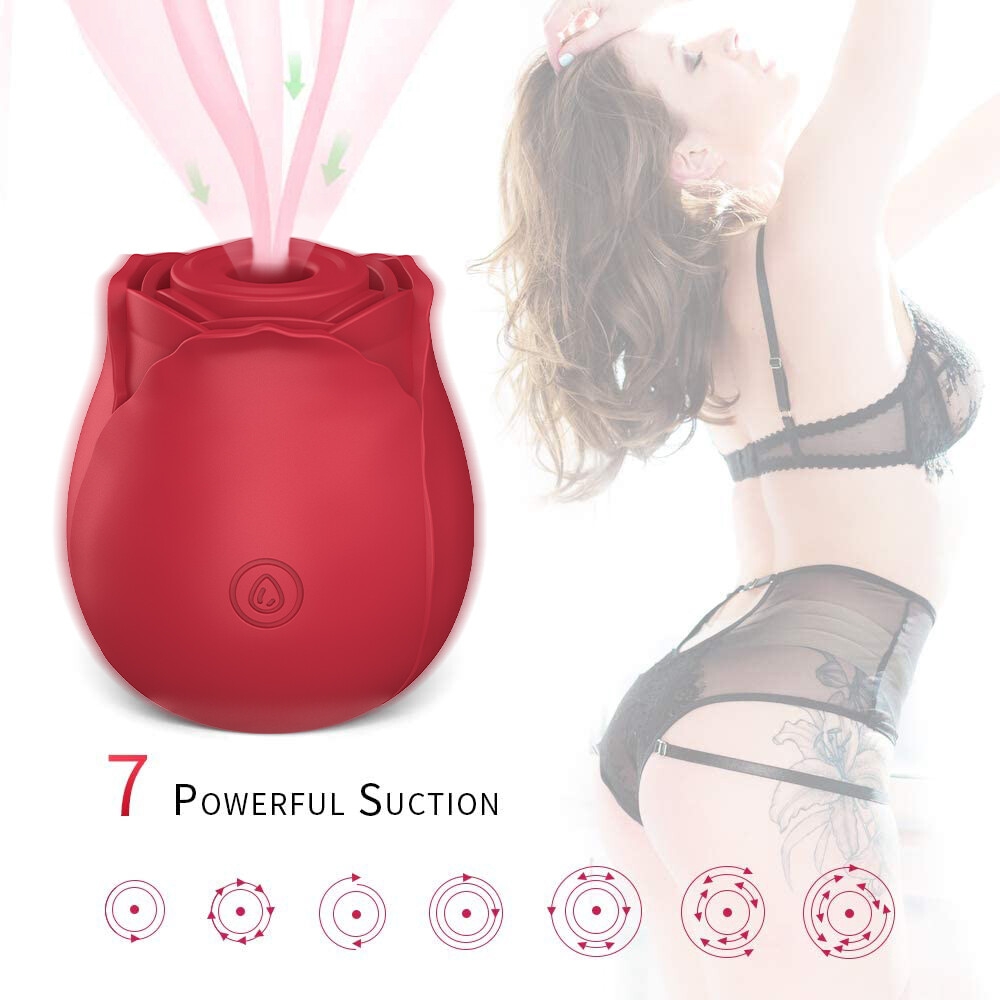 Sex Toy Vibromasseur à Succion Vaginale En Forme De Rose, Jouet Sexuel Féminin-9