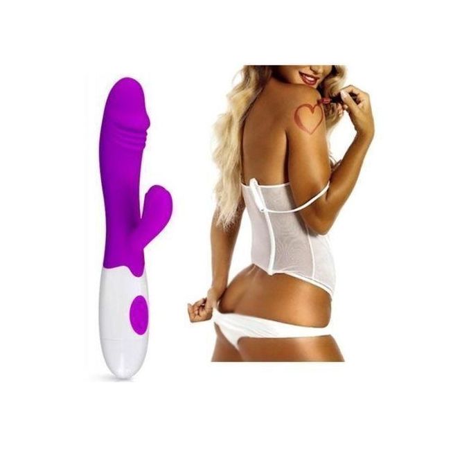 SEXTOYS SEXTOYS 30 Vitesses Vibromasseur En Silicone - Blanc / Noir-7