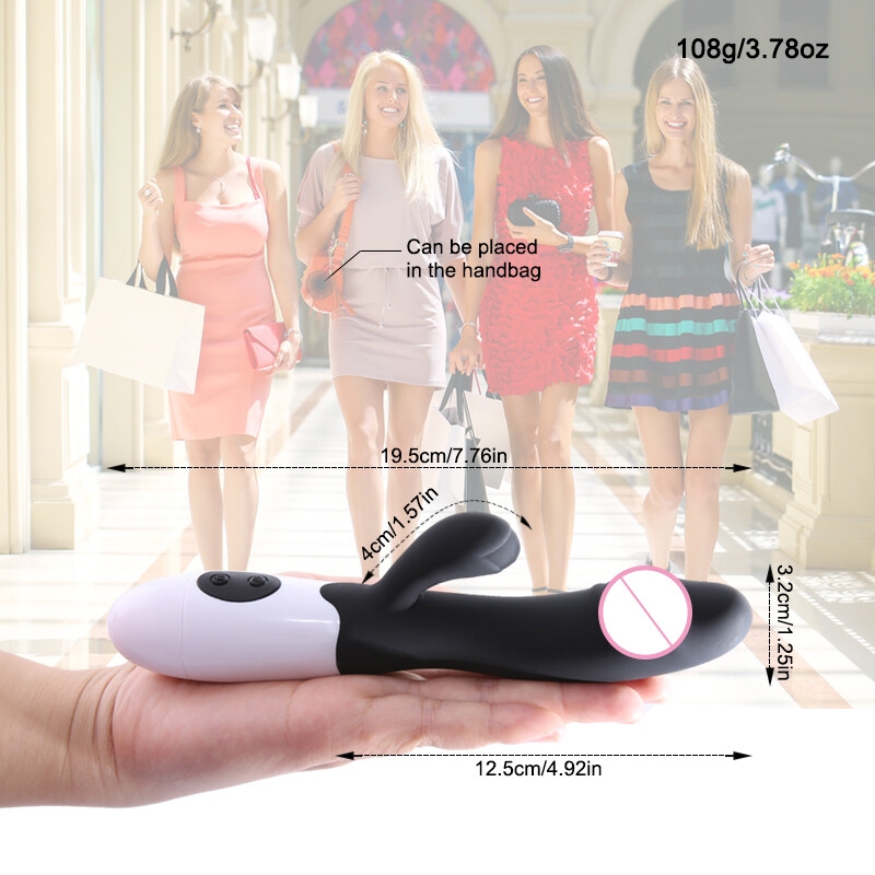SEXTOYS SEXTOYS 30 Vitesses Vibromasseur En Silicone - Blanc / Noir-8