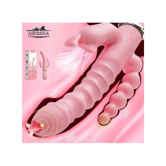 SEXTOYS Sextoys Vibromasseur 3 En 1 Pour Femmes, 12 Modes De Vibration, Gode, Stimulateur De Clitoris-2