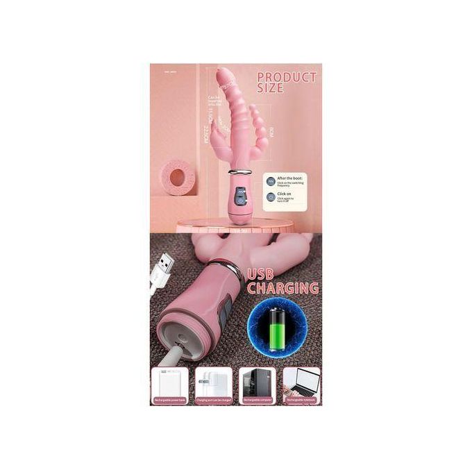SEXTOYS Sextoys Vibromasseur 3 En 1 Pour Femmes, 12 Modes De Vibration, Gode, Stimulateur De Clitoris-8