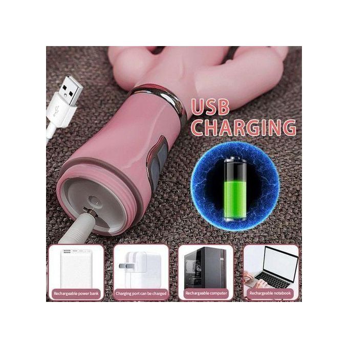 SEXTOYS Vibromasseur 3 En 1 Pour Femmes, 12 Modes De Vibration, Gode, Stimulateur De Clitoris-7
