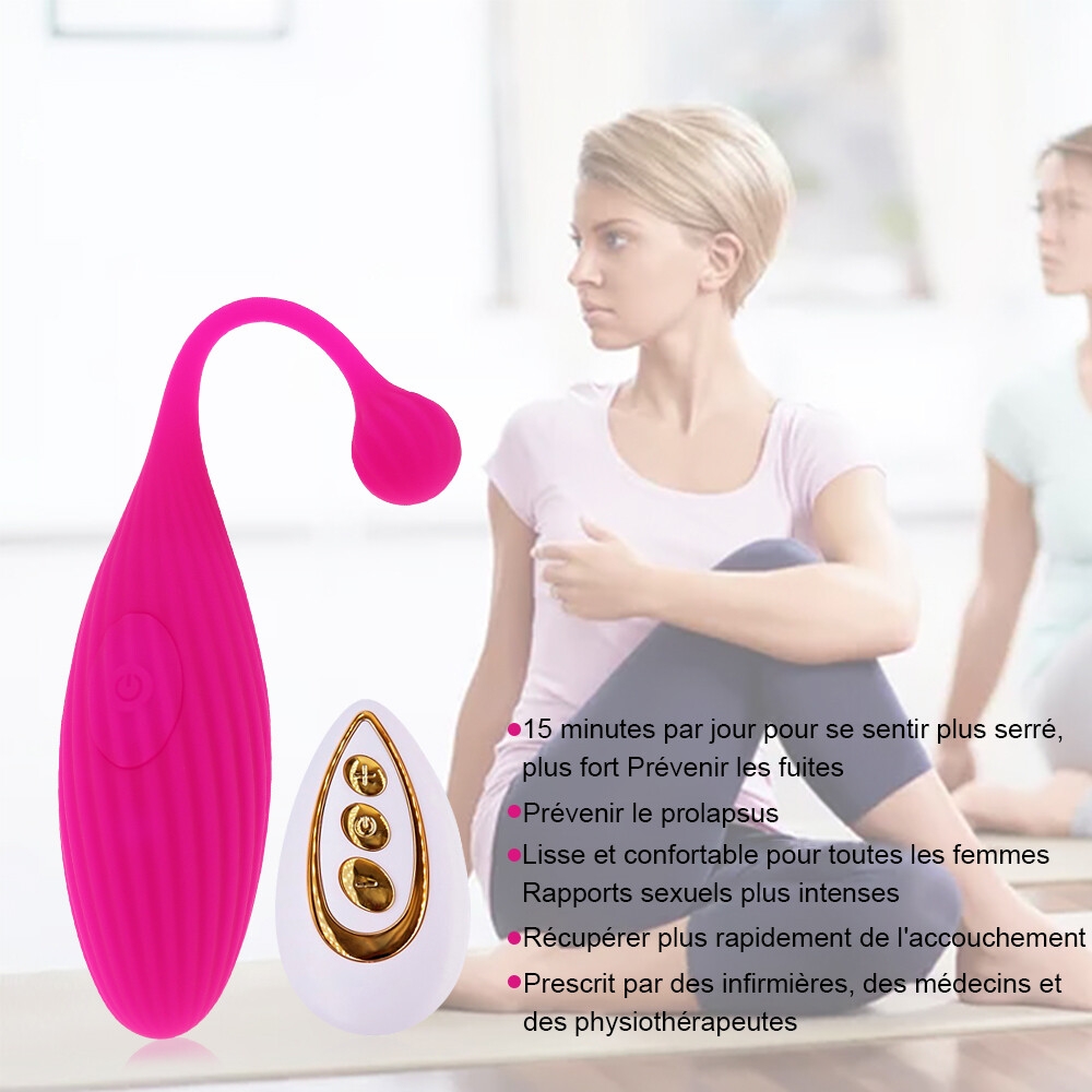 SEXTOYS Vibromasseur à Point G Et Stimulateur Clitorique Sans Fil Pour Femmes, Télécommande Appliquée -- Noir-17