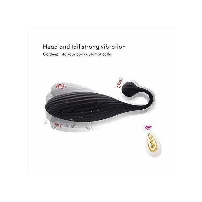 SEXTOYS Vibromasseur à Point G Et Stimulateur Clitorique Sans Fil Pour Femmes, Télécommande Appliquée -- Noir-4