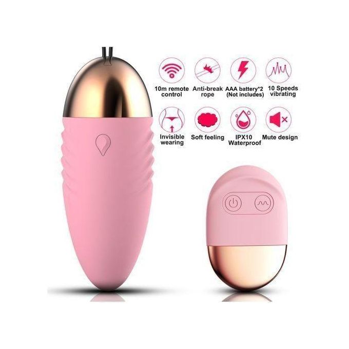 SEXTOYS Vibromasseur à Télécommande,10 Vitesses œuf De Saut, Stimulateur Clitoridien--1
