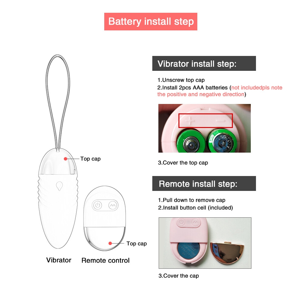 SEXTOYS Vibromasseur à Télécommande,10 Vitesses œuf De Saut, Stimulateur Clitoridien--18