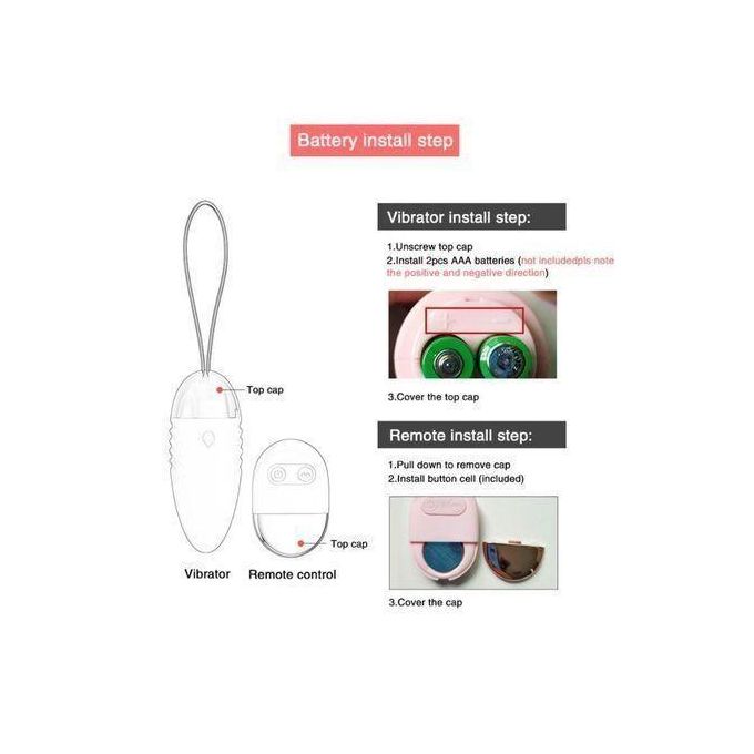 SEXTOYS Vibromasseur à Télécommande,10 Vitesses œuf De Saut, Stimulateur Clitoridien--6