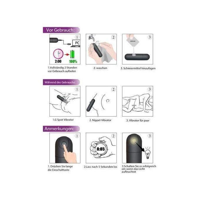 SEXTOYS Vibromasseur Bullet Rechargeable Par USB - 10 Vitesses – Noir-7