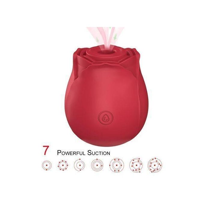 SEXTOYS Vibromasseur En Forme De Rose Pour Femme, Jouet Sexuel Pour Stimulation Du Clitoris Et Succion Des Mamelons, Appareil Intime Puissant Pour Léchage Oral-2