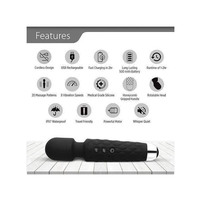 SEXTOYS Vibromasseur Massage Pour Femme Adulte Vibrateur D'oeuf Vibrant à 20 Vitesses-2