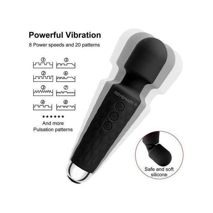 SEXTOYS Vibromasseur Massage Pour Femme Adulte Vibrateur D'oeuf Vibrant à 20 Vitesses--noir-5