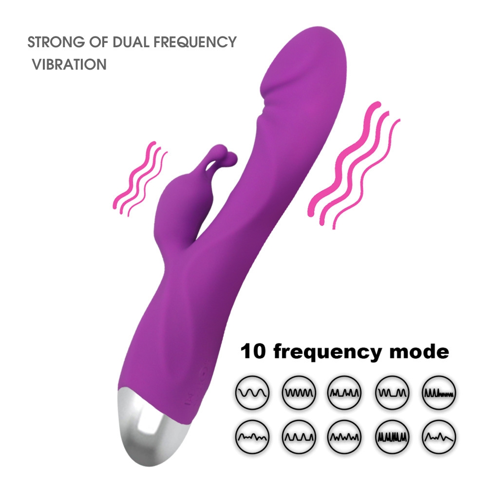 SEXTOYS Vibromasseur rechargeable pour point G et clitoris avec 10 modes de vibration-13