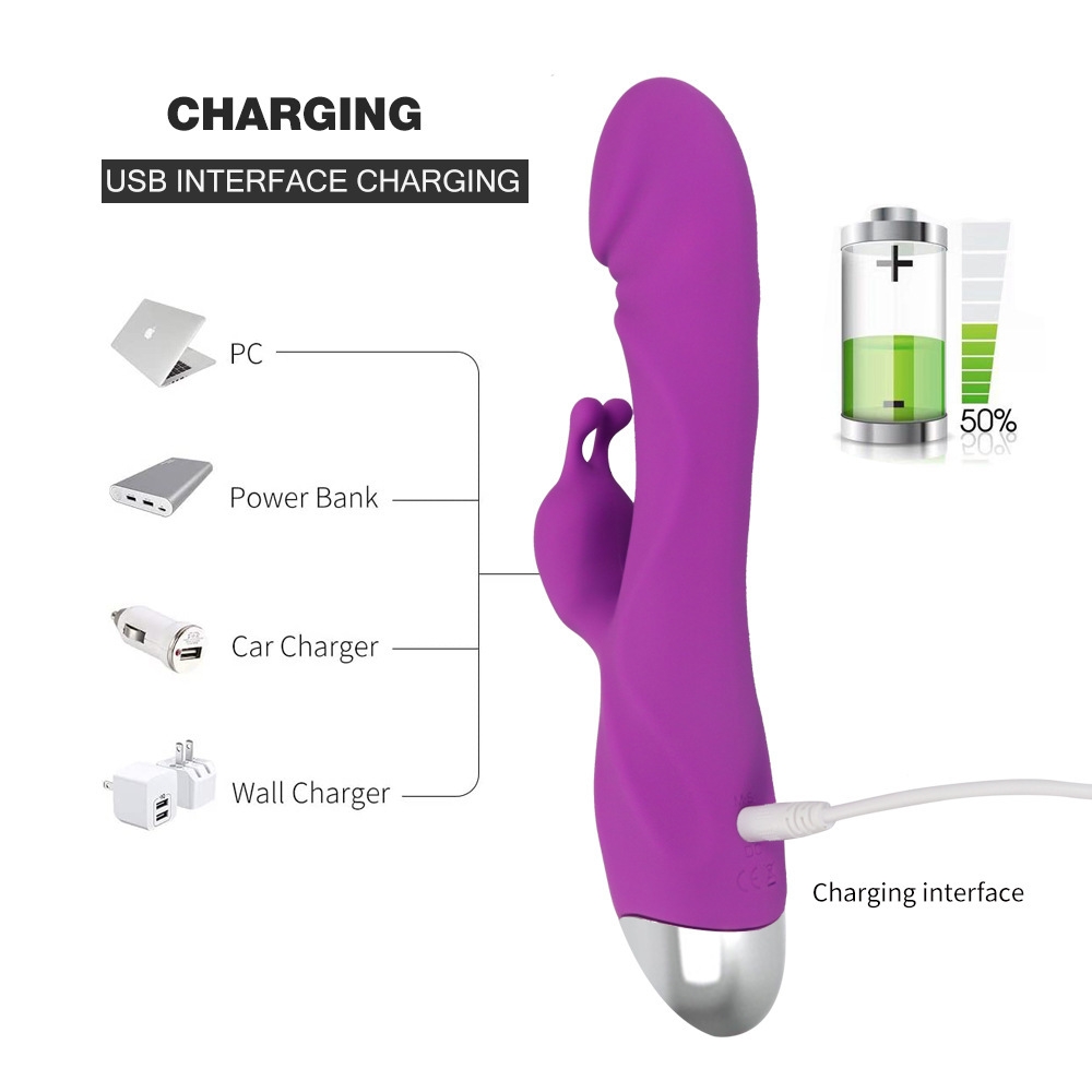 SEXTOYS Vibromasseur rechargeable pour point G et clitoris avec 10 modes de vibration-9
