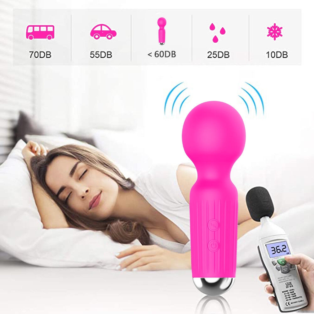 Stimulateur Clitoridien Point G Féminin Mini Vibromasseur 20 Vitesses Silicone Souple AV Vibrateur Adulte Sexy Jouet-rose-10