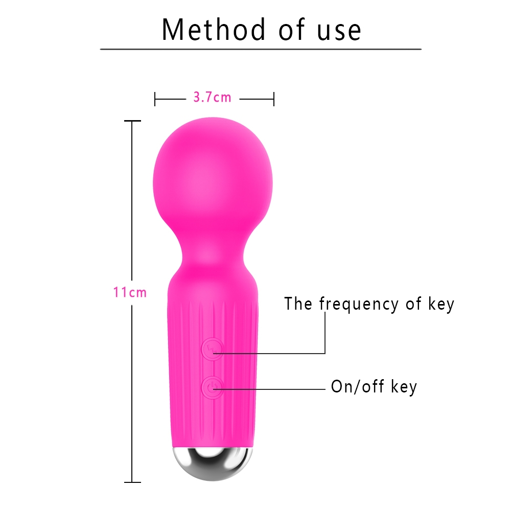 Stimulateur Clitoridien Point G Féminin Mini Vibromasseur 20 Vitesses Silicone Souple AV Vibrateur Adulte Sexy Jouet-rose-13
