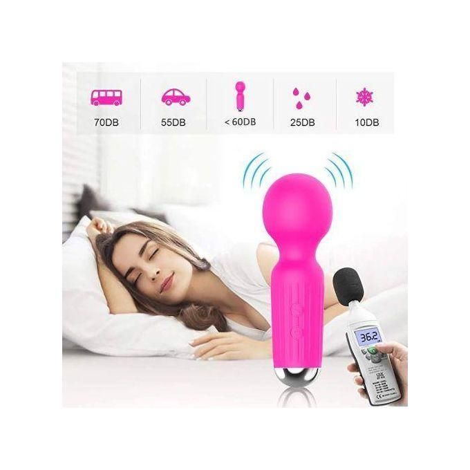 Stimulateur Clitoridien Point G Féminin Mini Vibromasseur 20 Vitesses Silicone Souple AV Vibrateur Adulte Sexy Jouet-rose-2