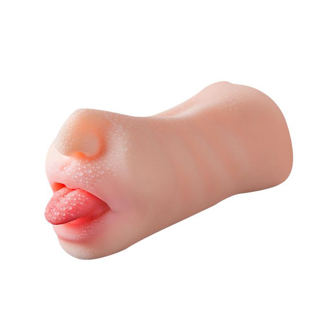 TodyJeyHo Masturbateur Stroker 3D 2-en-1 pour hommes - Manchon réaliste à double extrémité orale et-4