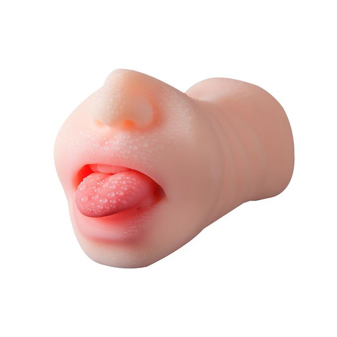 TodyJeyHo Masturbateur Stroker 3D 2-en-1 pour hommes - Manchon réaliste à double extrémité orale et-6