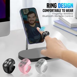 Tourneur de Page à Télécommande, Contrôleur de Bague de Rotation de Page sans Fil Bluetooth APP, Anneau de Défilement à Distance pour Lire des Romans, Prendre des Photos, Regarder