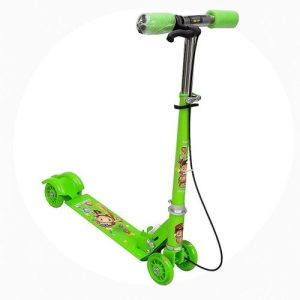 Trottinette pour enfant - roues lumineuses - trottinette pour enfant - Trottinette 4 roues - trottinette enfants - cadeaux de Noël vert (Copie)