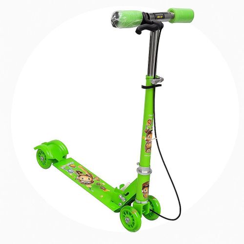Trottinette pour enfant - roues lumineuses - trottinette pour enfant - Trottinette 4 roues - trottinette enfants - cadeaux de Noël vert (Copie)
