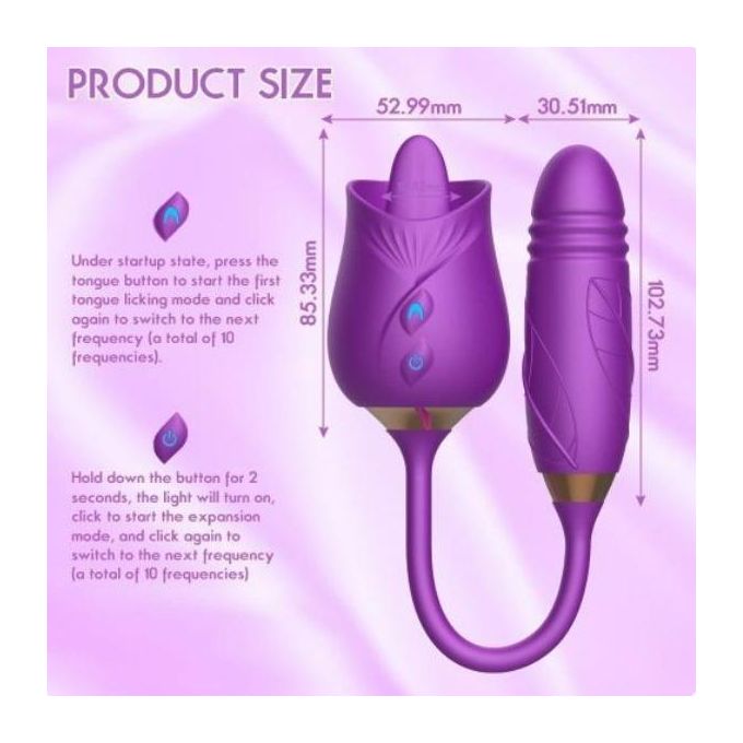 Vibrateur 2-en-1 Premium pour femme : succion (clitoris/point G) et plug anal – Jouet sexuel rechargeable-2