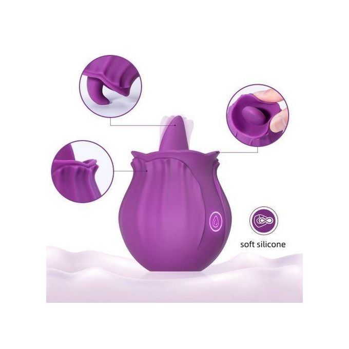 Vibrateur Pour Lécher La Langue Et Masser Les Mamelons Jouet Sexuel-1