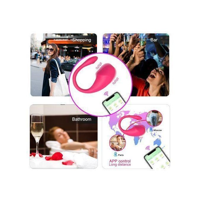 Vibromasseur Bluetooth Sans Fil - Stimulateur Point G - Jouet Intime Pour Femme Adulte (+18)-5