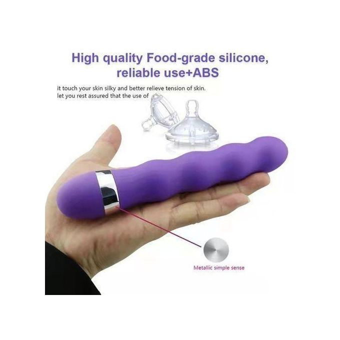 Vibromasseur Dildo Grand Jouet Sexuel - Violet-5