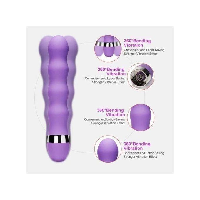 Vibromasseur Dildo Grand Jouet Sexuel - Violet-6