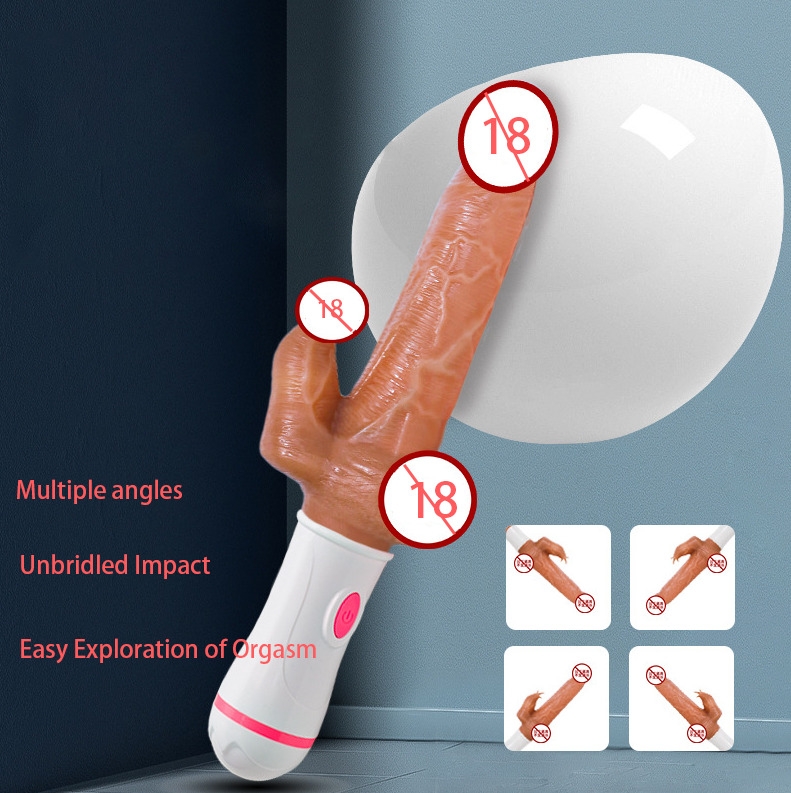 Vibromasseur Jouets Sexuels pour Adultes Haute Fréquence, Produit Sexe Pénis Réaliste, Masturbateur Féminin Comme une Rose Épanouie-10