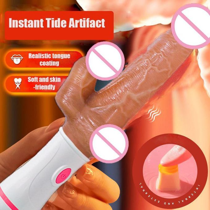 Vibromasseur Jouets Sexuels pour Adultes Haute Fréquence, Produit Sexe Pénis Réaliste, Masturbateur Féminin Comme une Rose Épanouie-2
