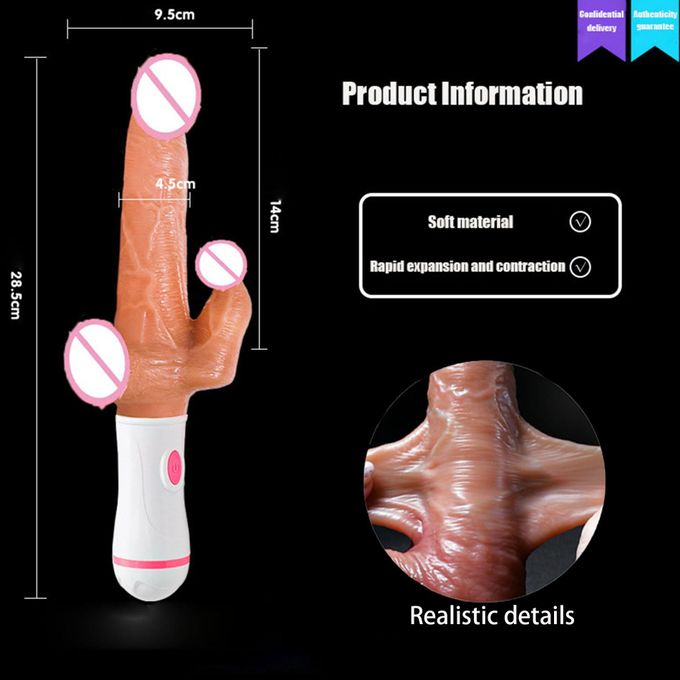 Vibromasseur Jouets Sexuels pour Adultes Haute Fréquence, Produit Sexe Pénis Réaliste, Masturbateur Féminin Comme une Rose Épanouie-5