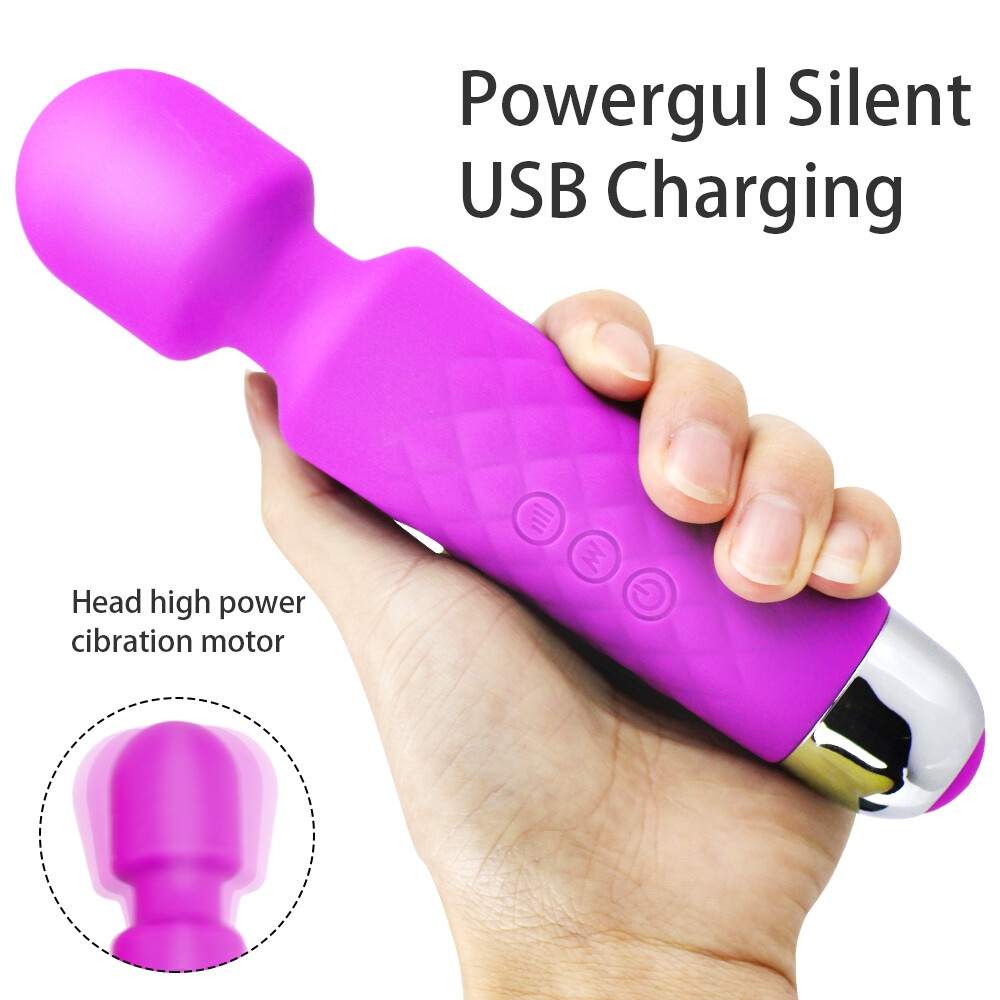 Vibromasseur Magic Wand à vitesse réglable – Stimulateur du point G et du clitoris – Noir-15
