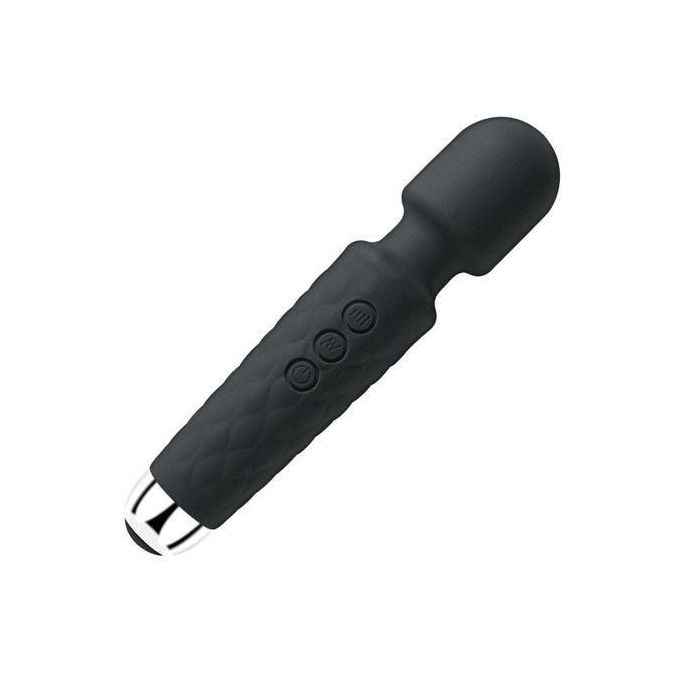 Vibromasseur Magic Wand à vitesse réglable – Stimulateur du point G et du clitoris – Noir-2