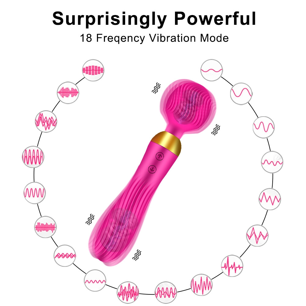 Vibromasseur magique puissant à 18 vitesses pour femme, stimulateur de clitoris, point G, gode, jouets sexuels pour adultes-7