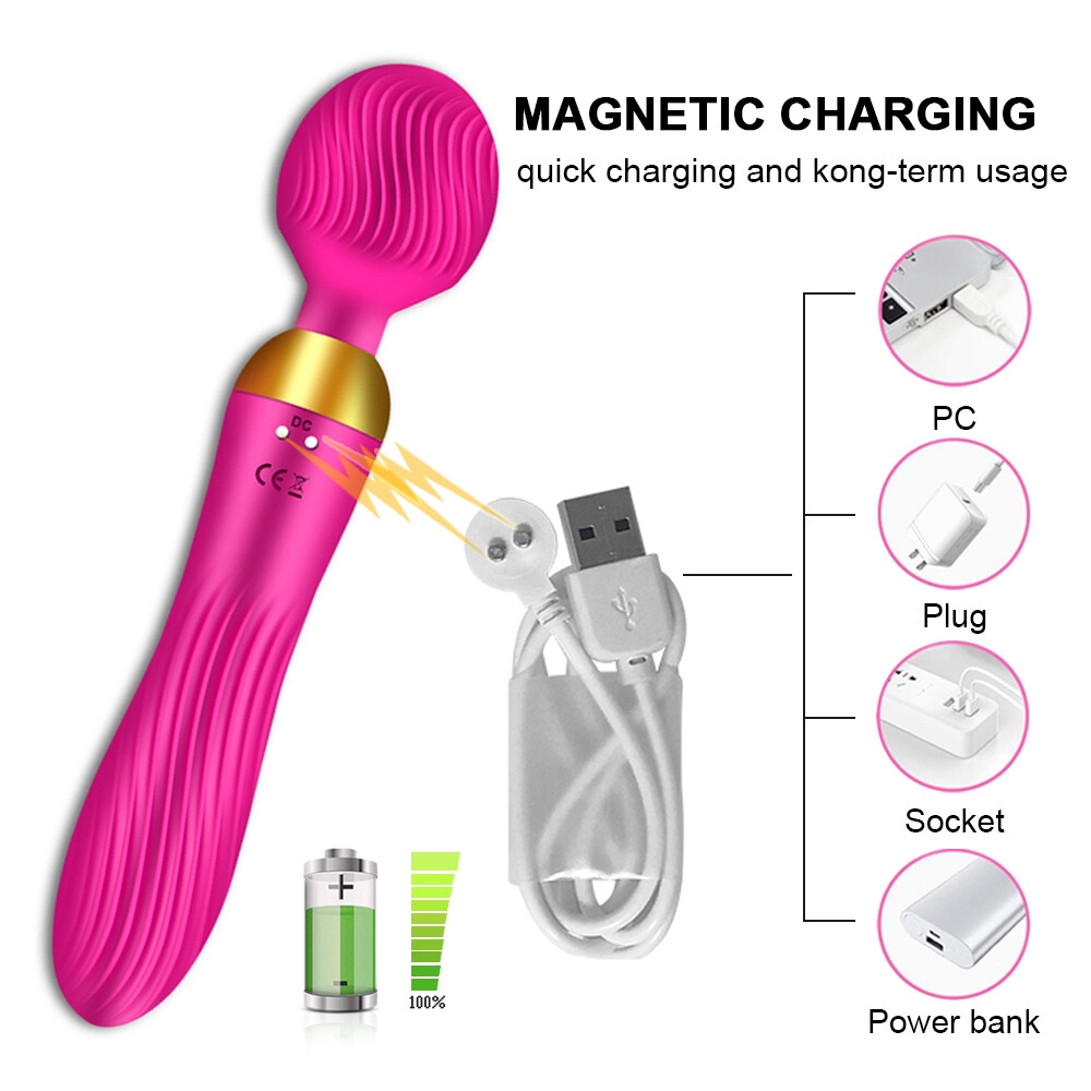 Vibromasseur magique puissant à 18 vitesses pour femme, stimulateur de clitoris, point G, gode, jouets sexuels pour adultes-9