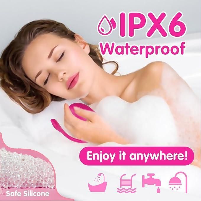 Vibromasseur portable pour femme - Jouet pour adultes avec application Bluetooth longue portée, contrôle à distance, stimulation du point G, plus de 9 modes de vibration, mini vibromasseur culotte, plug anal, jouet sexuel pour femmes et couples-7
